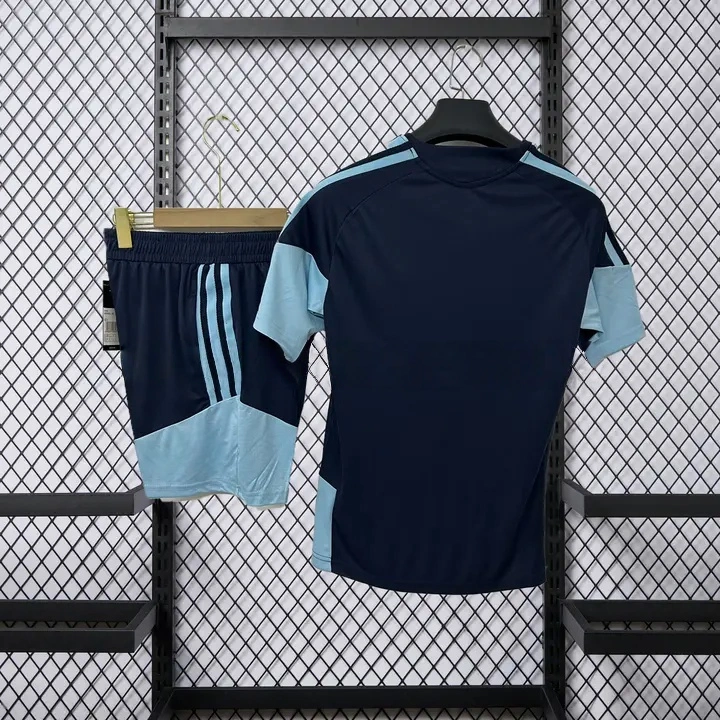 Argentina 2026 Black Pre Match Training Kids Kit | Kids Football Kit-CKK-1