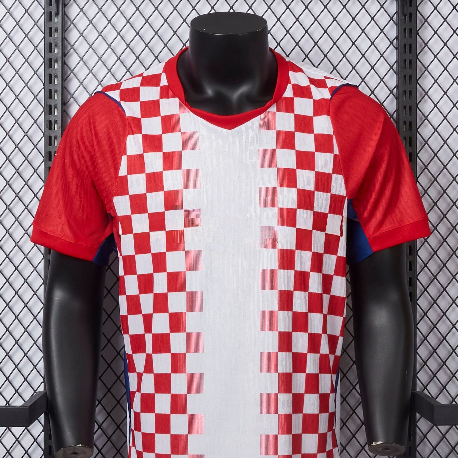 Croatia soccer jersey breathable fabric detail