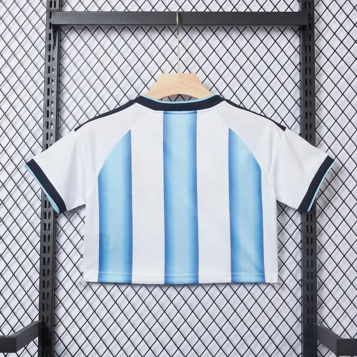 Women's Argentina 2026 Home Cropped Jersey | Women's Football Shirt-CKK-1