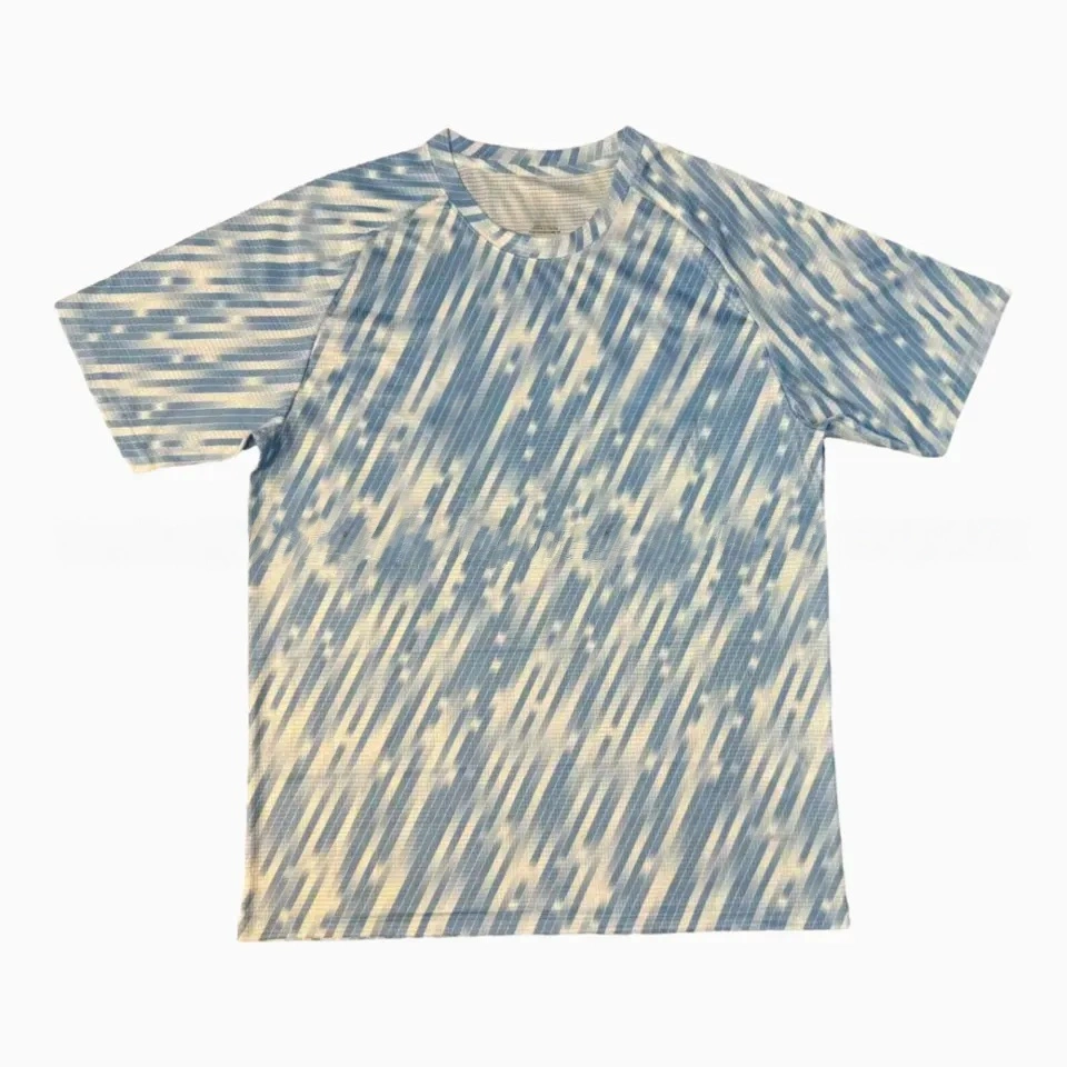 Manchester City 25-26 Blue And White Linear Gradient Pre-Match Training Jersey - Fans Version-CKK-1