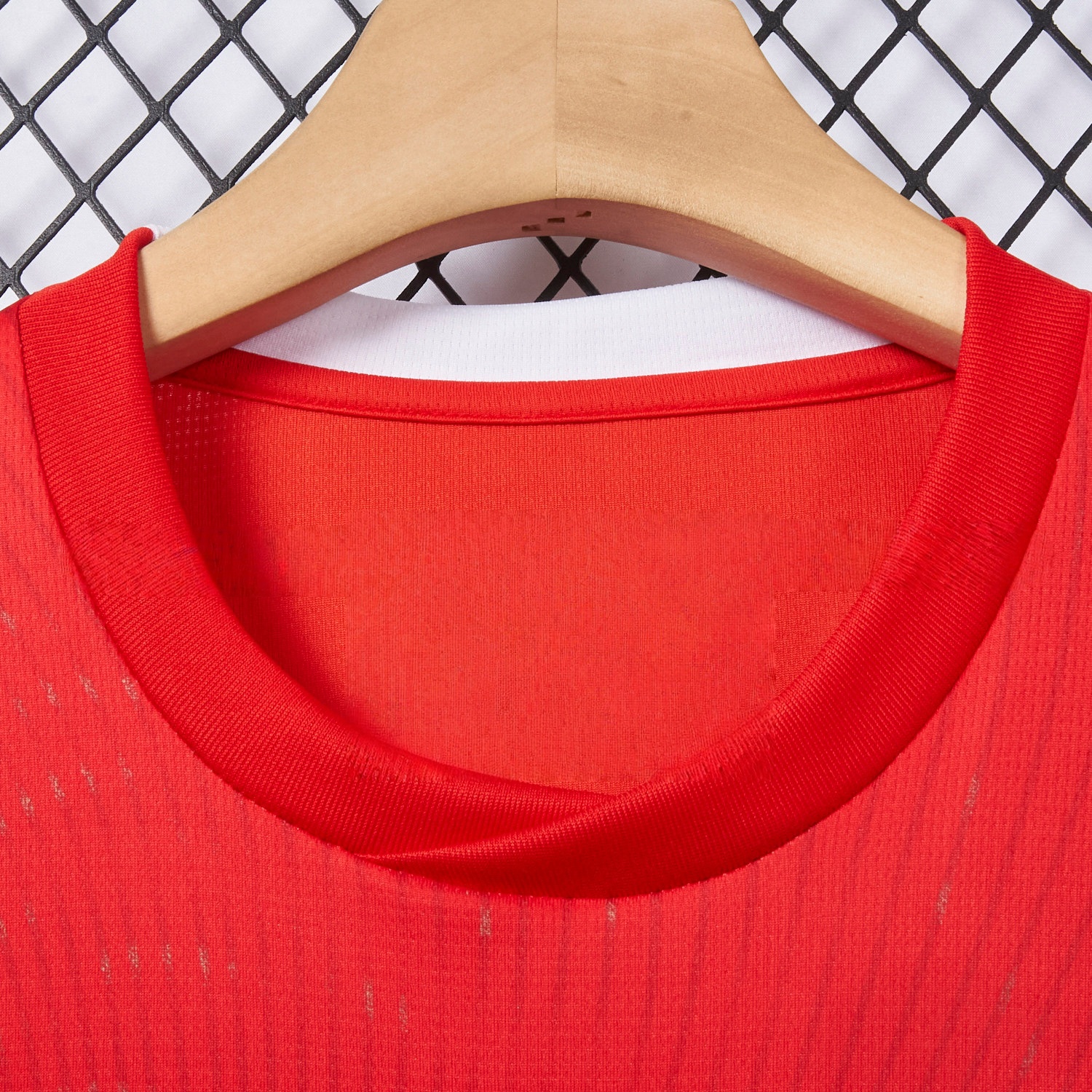 Switzerland football shirt collar detail