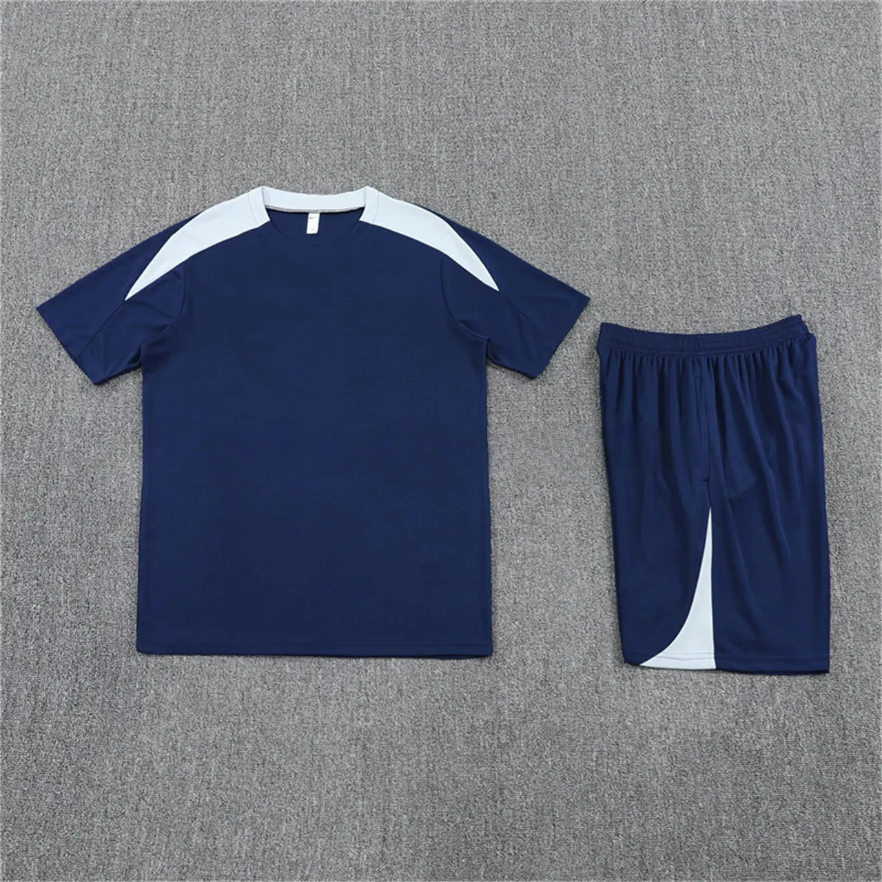 Inter Milan 25-26 Short-Sleeve Kids Training Set - Deep Blue Top & Deep Blue shorts-CKK-1