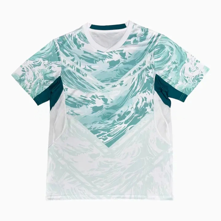 Portugal 2026 Away White And Cyan Jersey   Fans Version