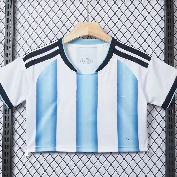 Women's Argentina 2026 Home Cropped Jersey | Women's Football Shirt-CKK-1