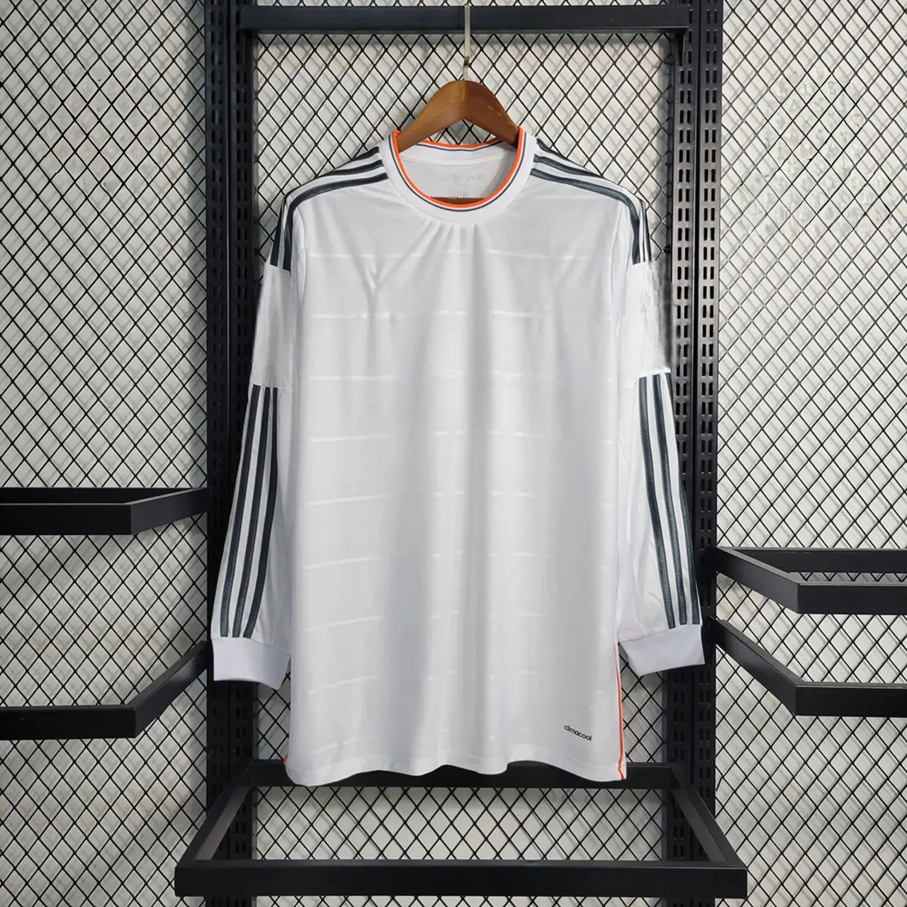 Retro Real Madrid 13-14 Home Stadium Long Sleeve Jersey-CKK-1
