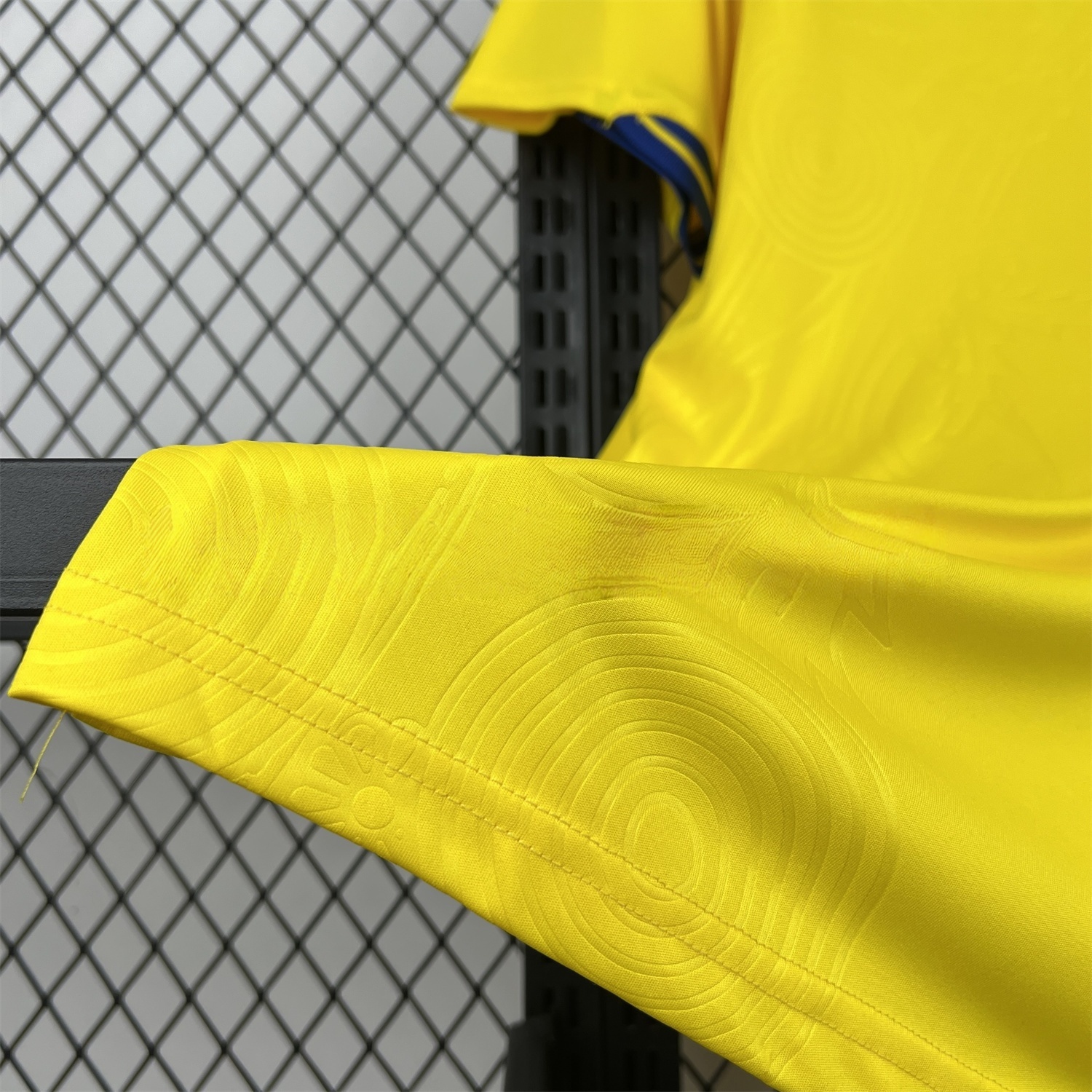 Sweden football shirt collar detail