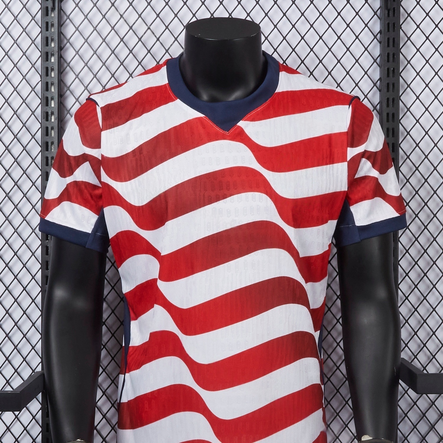 【Back Blank】United States USA football shirt collar detail