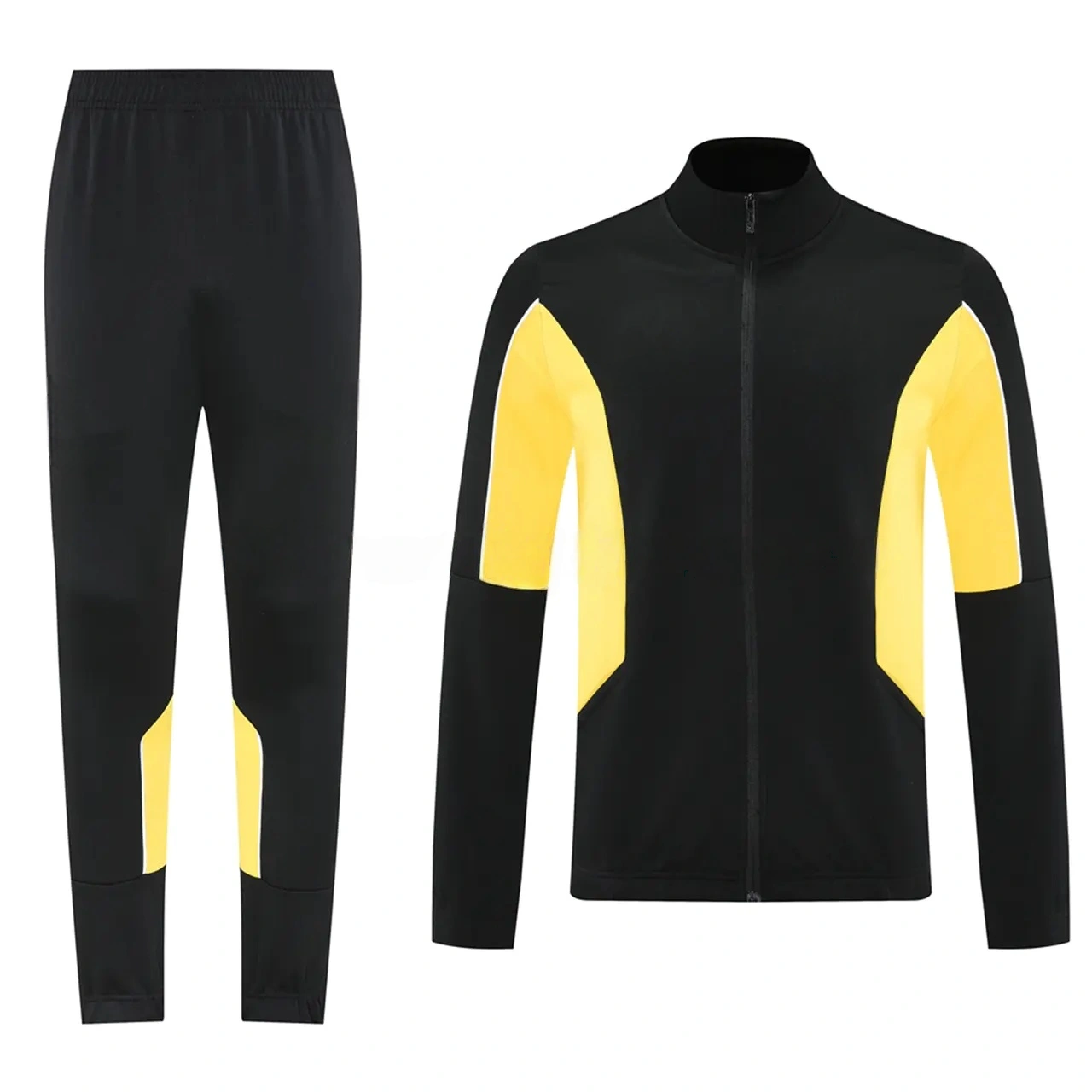 Dortmund 25-26 Jacket Training Tracksuit - Black top & Black Pants-CKK-1