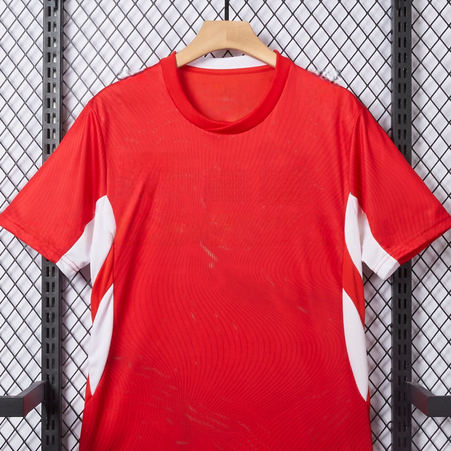 Switzerland soccer jersey breathable fabric detail