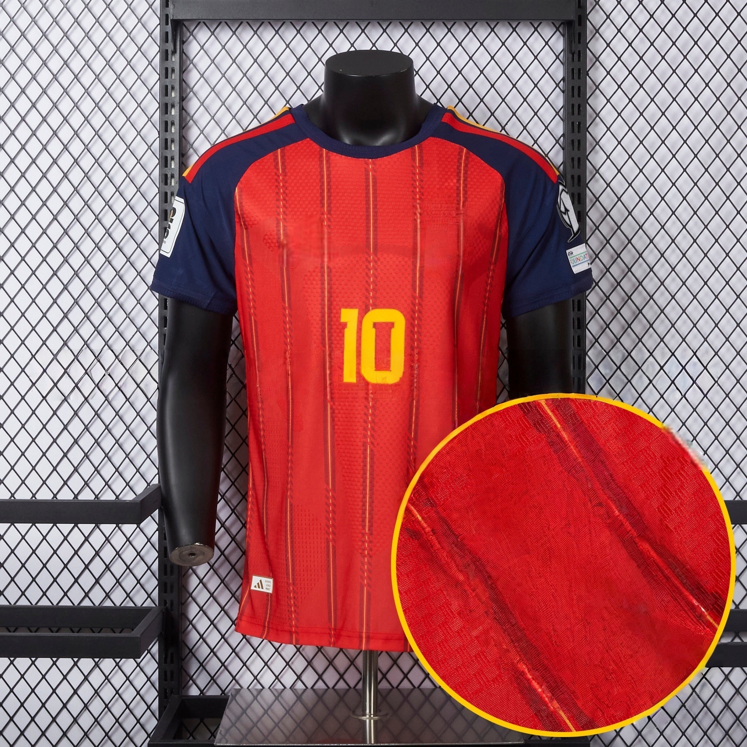 Spain 2026 Home Jersey - Player Version | National Team Football Shirt-CKK-1
