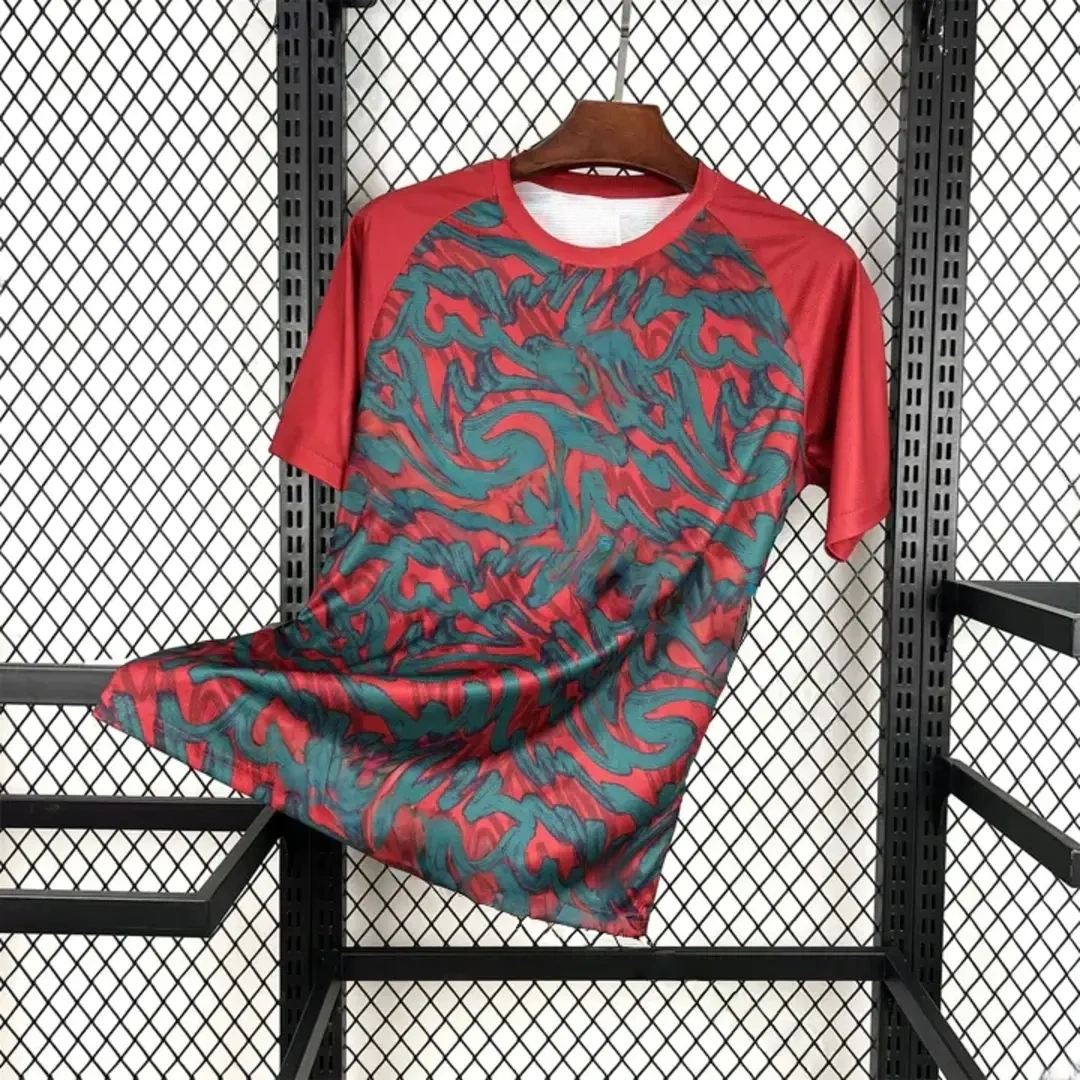 Portugal 2026 Pre-Match Deep Red Jersey Fans Version front view