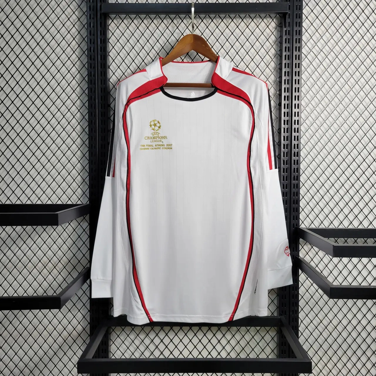 Retro AC Milan 06-07 Away Stadium Long Sleeve Jersey - Champions League Final-CKK-1