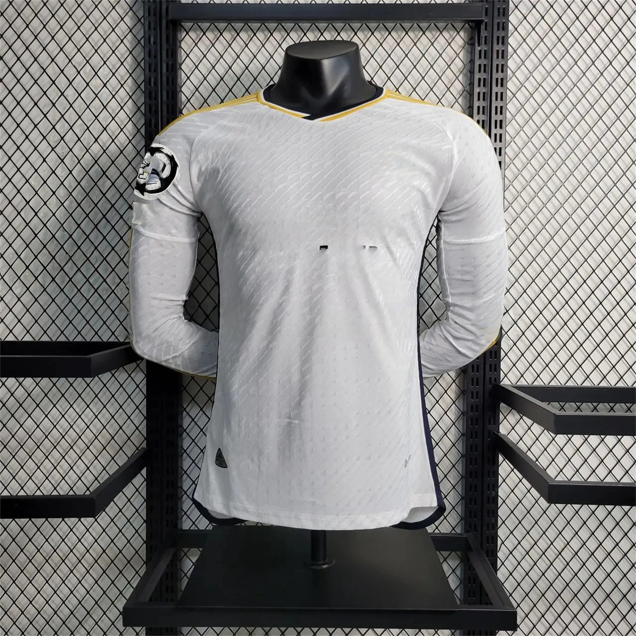Retro Real Madrid 2023-24 Home Long Sleeves Jersey - Player Version-CKK-1