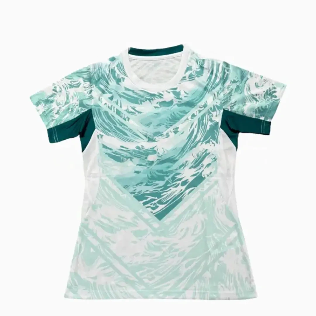 Women's Portugal 2026 Away White And Cyan Jersey front view