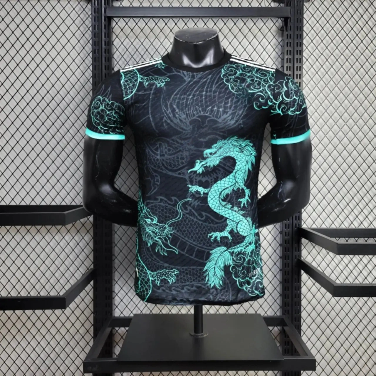Real Madrid 25-26 Green Dragon Soars Black Jersey - Player Version-CKK-1