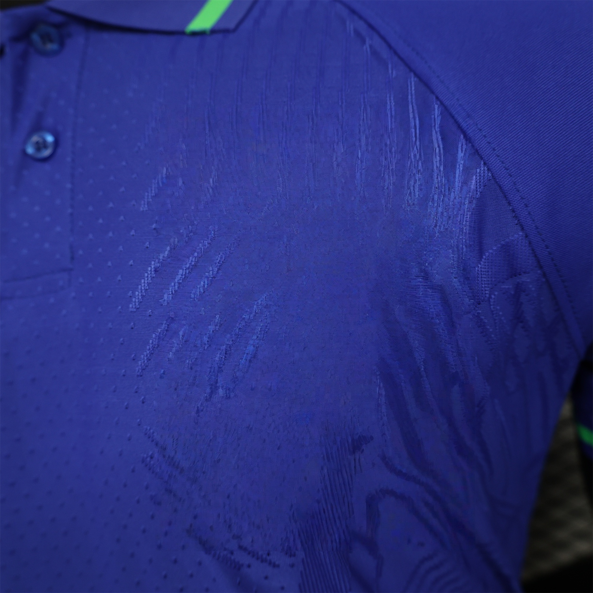 Brazil Polo Collar Detail Close Up
