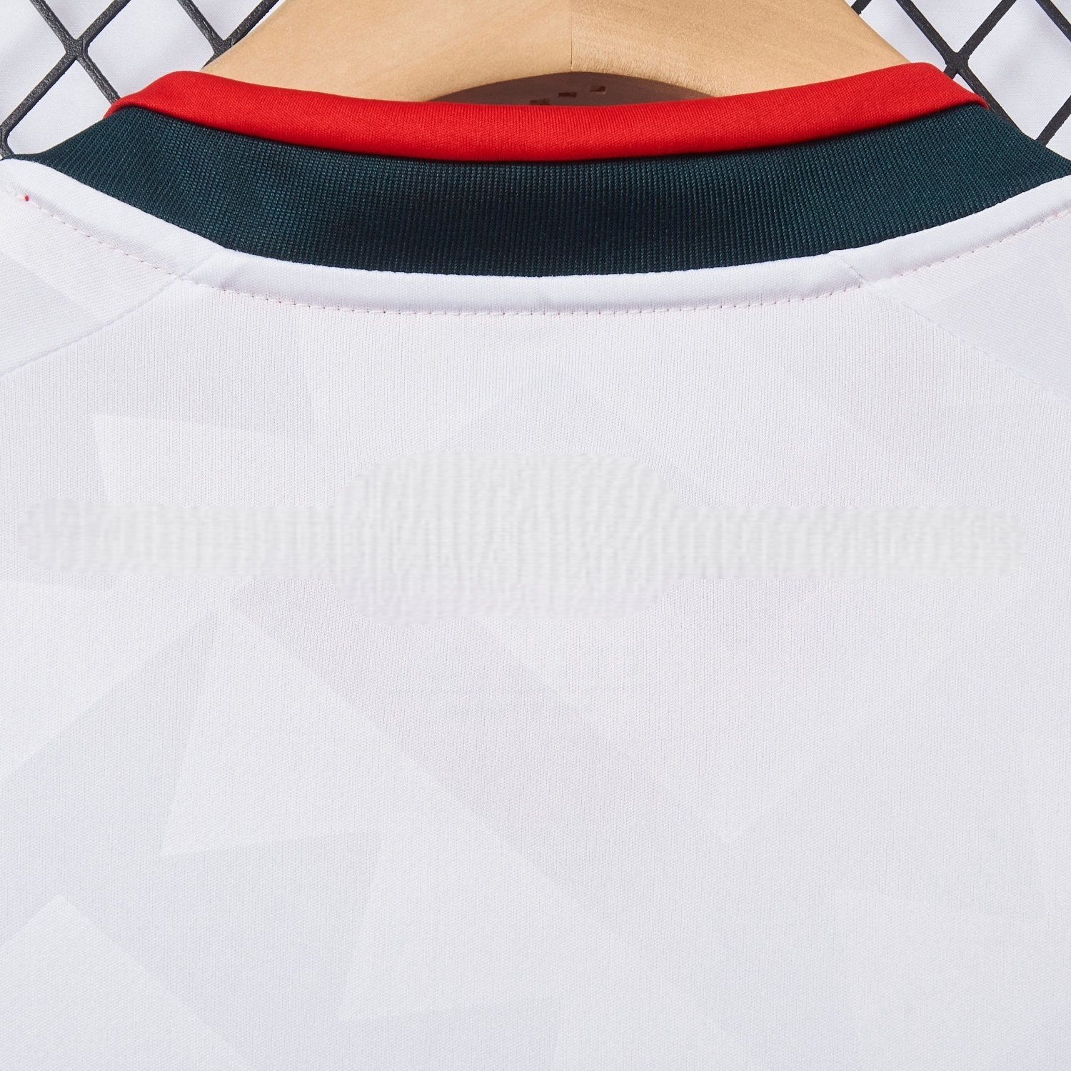Mexico football shirt collar detail