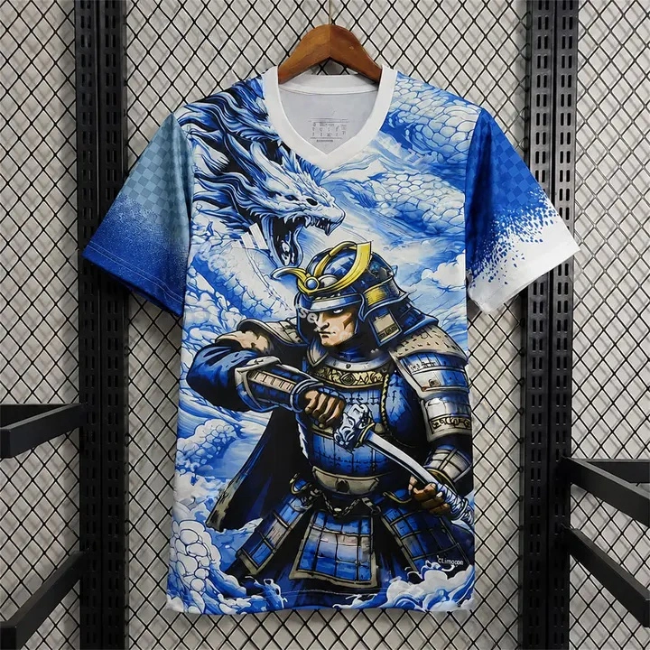 Japan 2026 Samurai Sapphire Blue Dragon Special Jersey  Fans Version