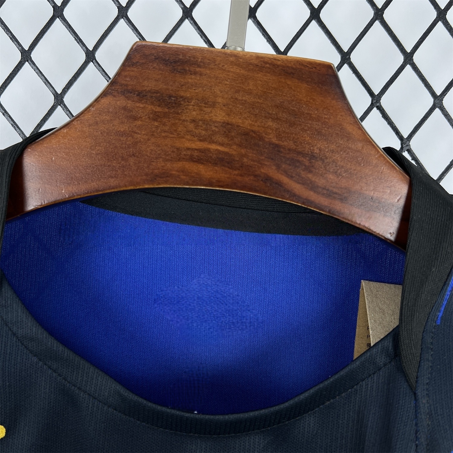 Brazil soccer jersey breathable fabric detail