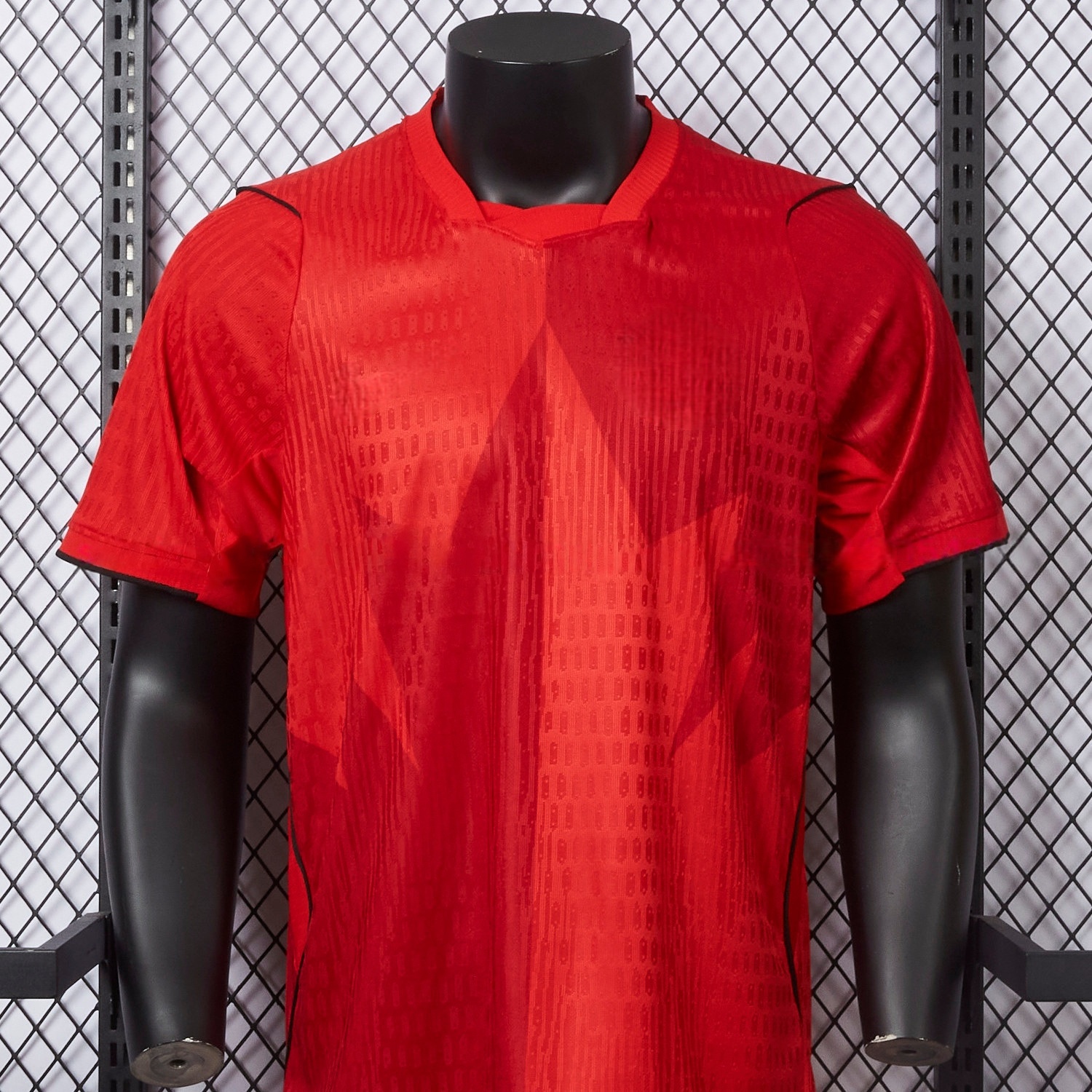 Canada soccer jersey breathable fabric detail