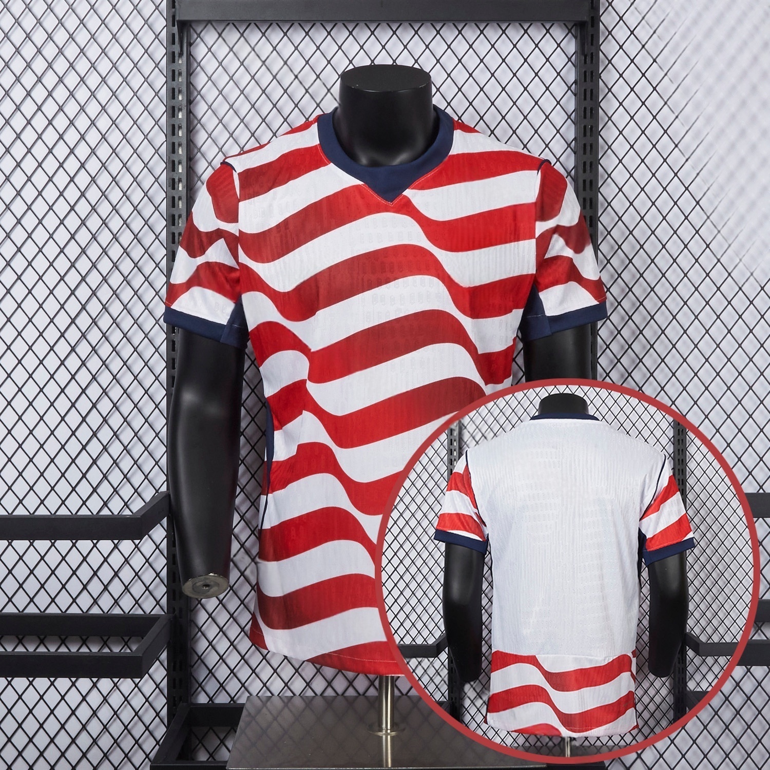 【Back Blank】United States USA football jersey Player Version back view