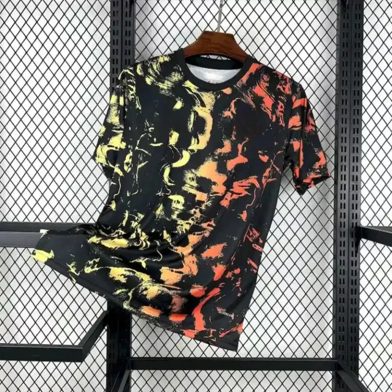 Newcastle United 25-26 Orange Red Graffiti Black Pre-Match Training Jersey - Fans Version-CKK-1