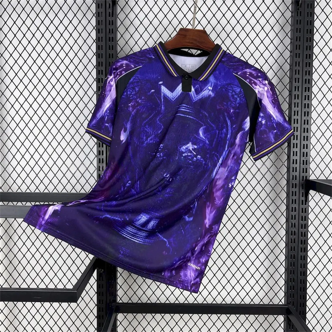 Manchester United 25-26 Blue and Purple Premier League Championship Trophy Special Edition Jersey - Fans Version-CKK-1