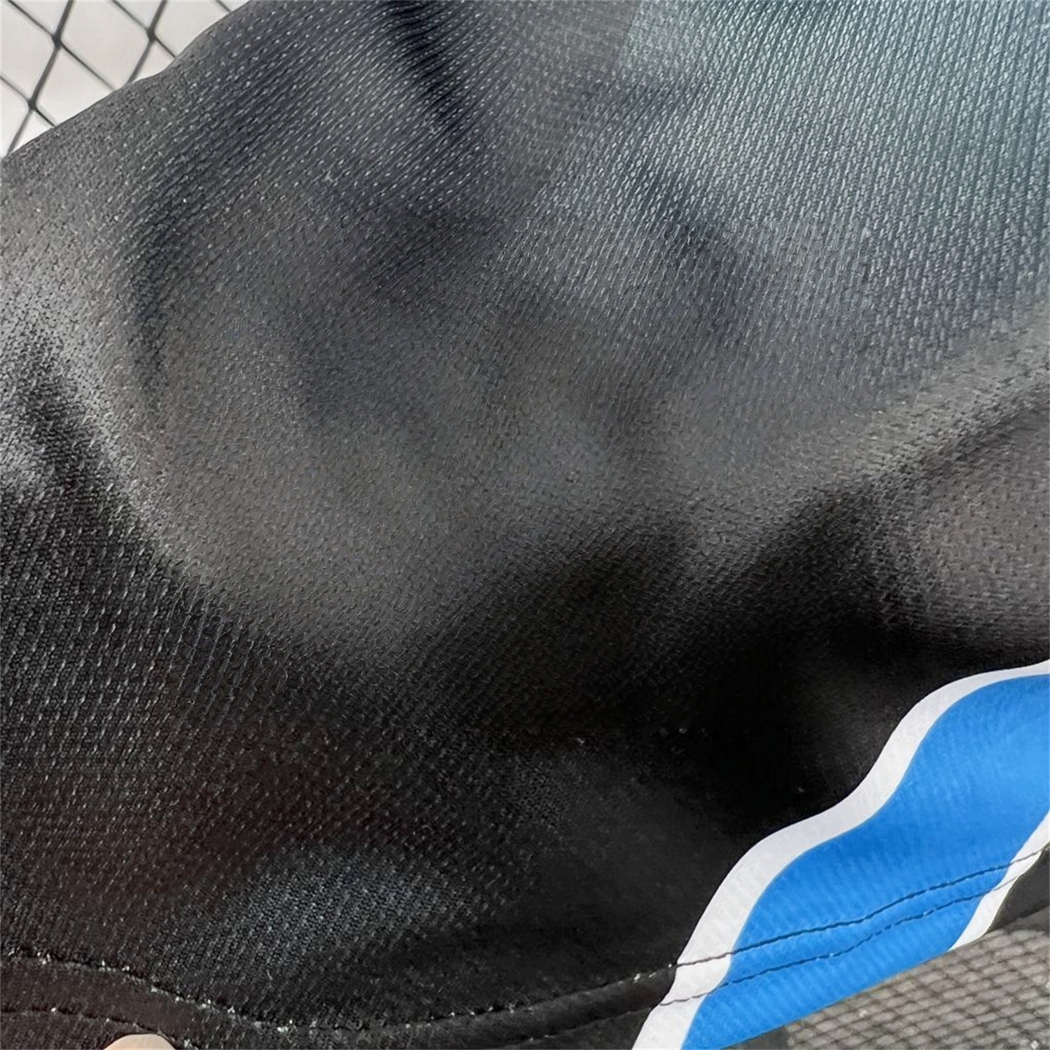 Grêmio Blue Black White Classic Jersey Detail