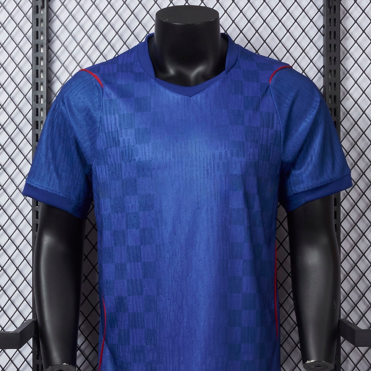 Croatia soccer jersey breathable fabric detail
