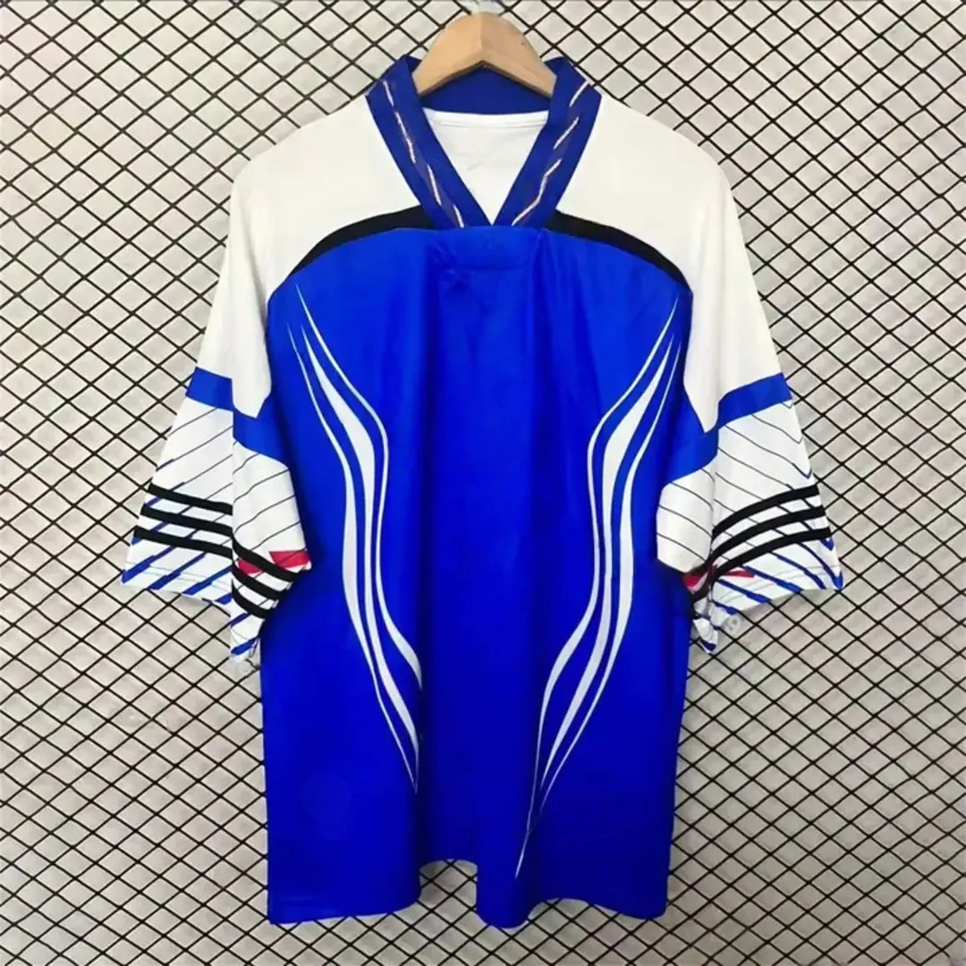 Japan 2026 Retro Style Blue Jersey Fans Version front view
