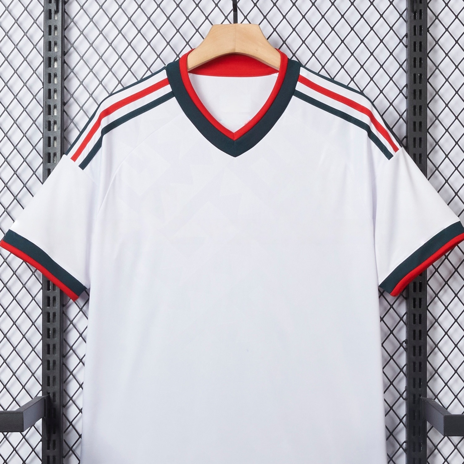 Mexico soccer jersey breathable fabric detail