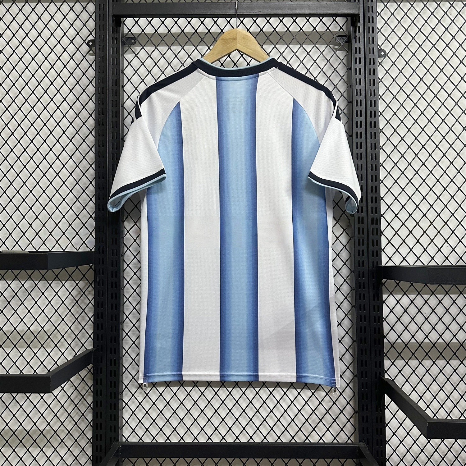 Argentina soccer jersey breathable fabric detail