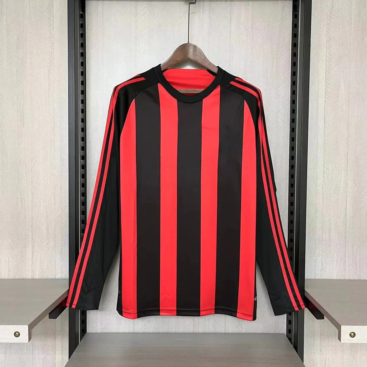 Retro AC Milan 2008-09 Home Long Sleeve Jersey-CKK-1