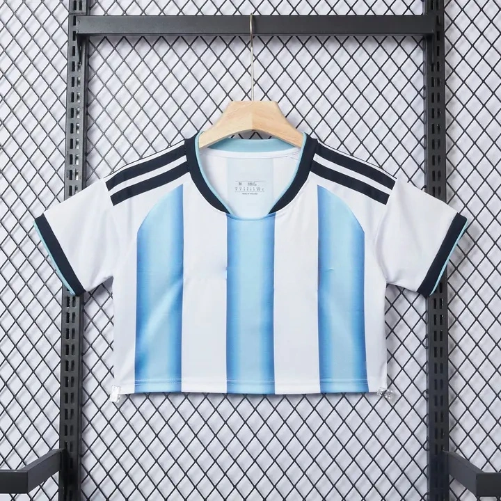 Women's Argentina 2026 Home Cropped Jersey | Women's Football Shirt-CKK-1