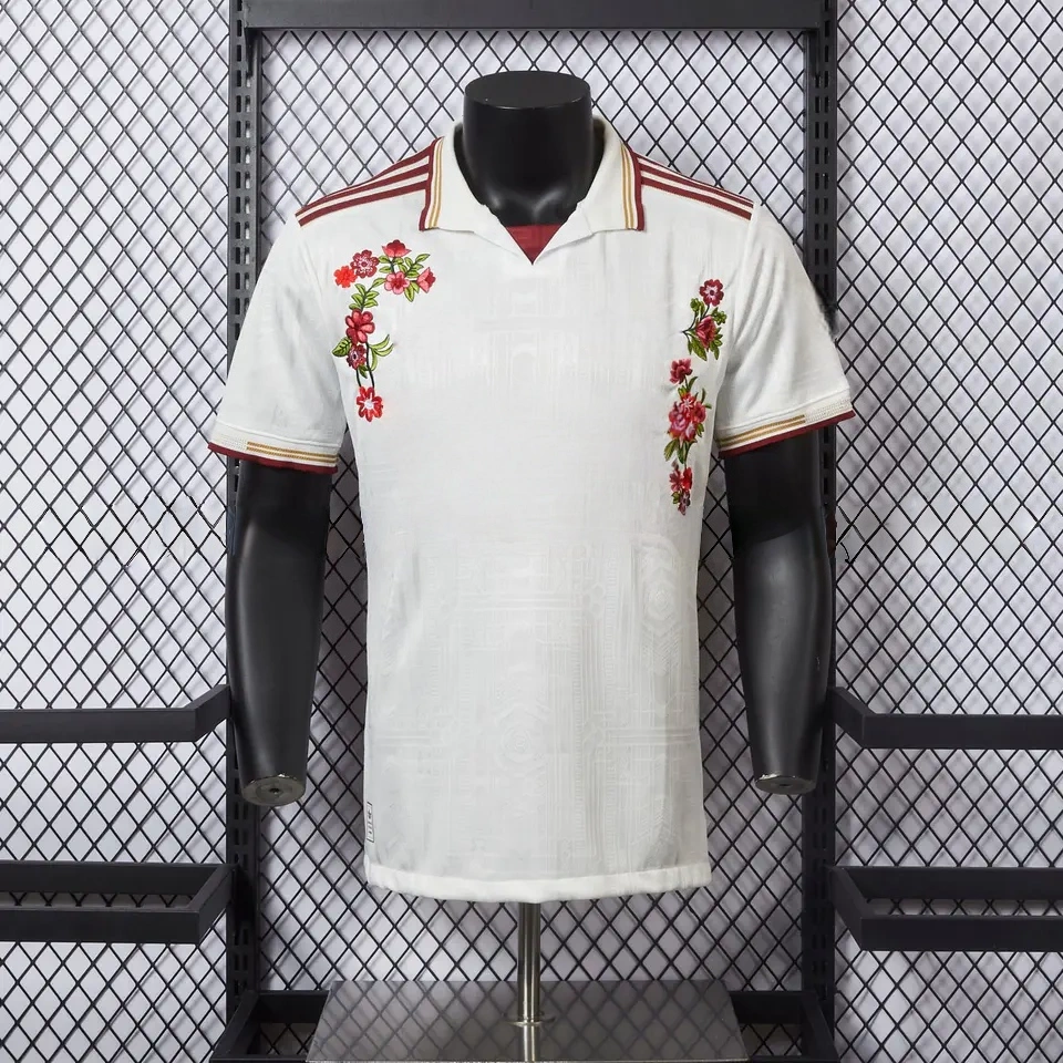 【Embroidered Flower Version】Arsenal 25-26 Third White Jersey - Player Version-CKK-1