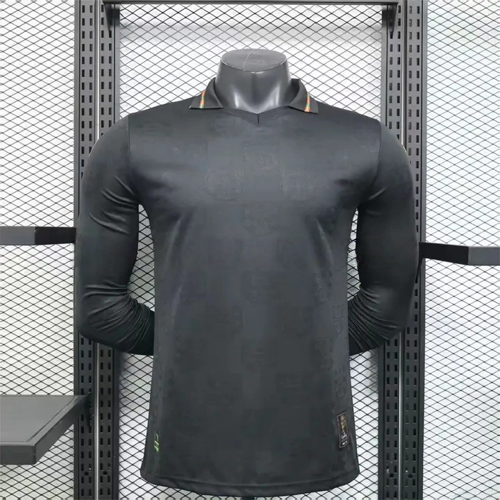 Portugal 2026 Away Black Long Sleeves Jersey Player Version