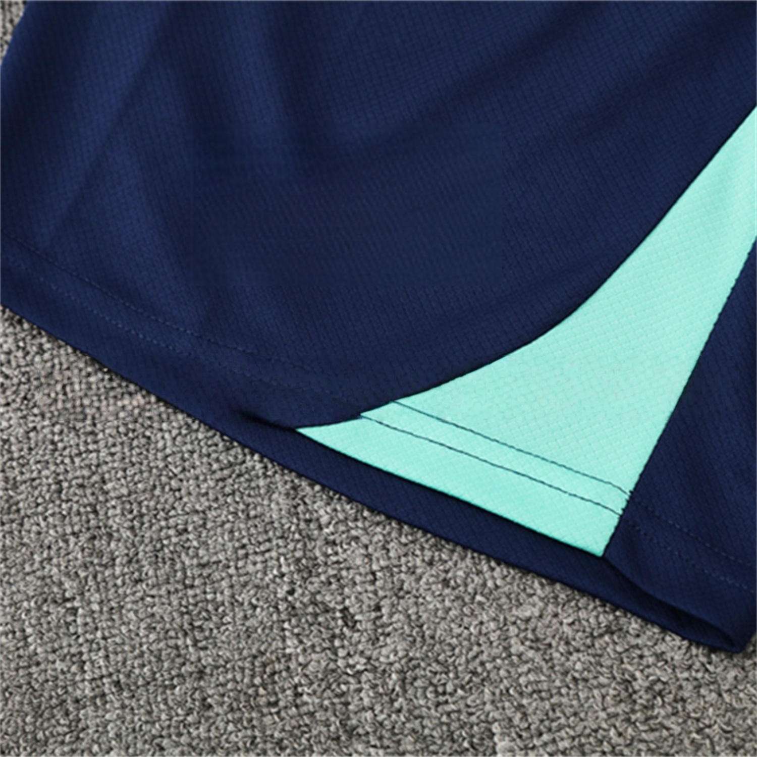 Brazil 25-26 Short-Sleeve Training Set - Blue Green Camouflage Top & Blue Shorts