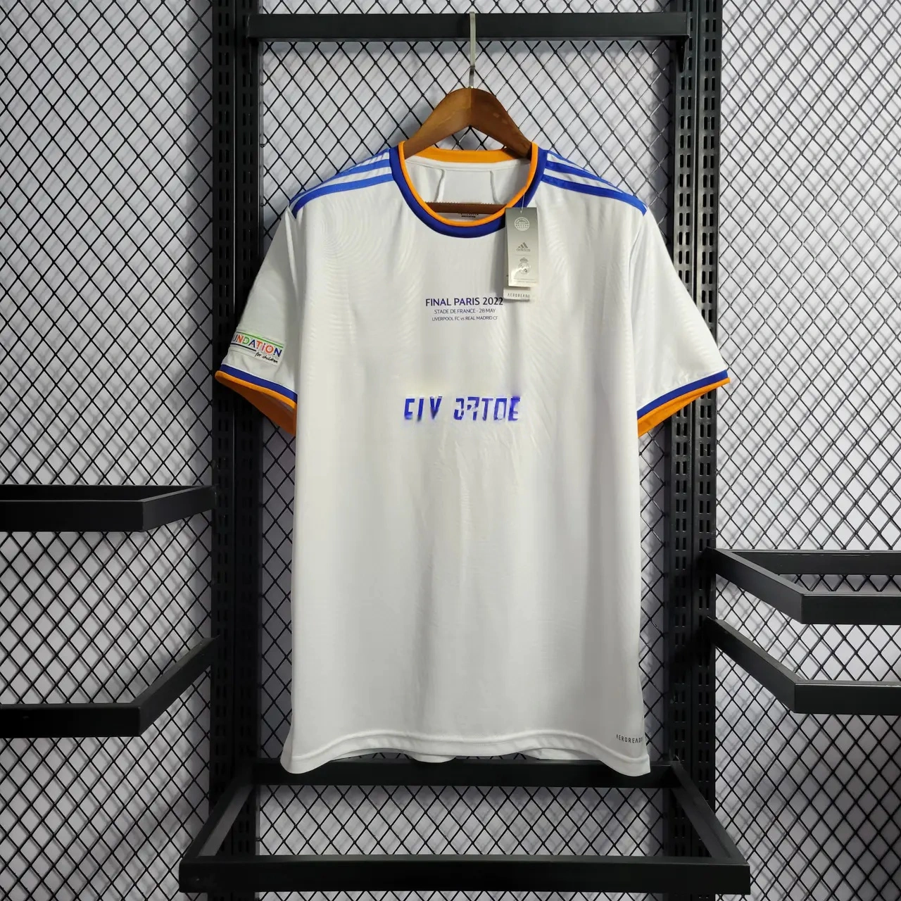 Retro Real Madrid 21-22 Home Stadium Jersey - Champions League Final-CKK-1