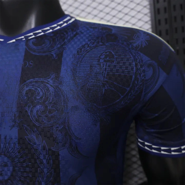 Argentina 2026 Dark Blue And Black Pattern Sun Special Edition Jersey Player Version | National Team Football Shirt-CKK-1