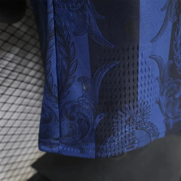 Argentina 2026 Dark Blue And Black Pattern Sun Special Edition Jersey Player Version | National Team Football Shirt-CKK-1