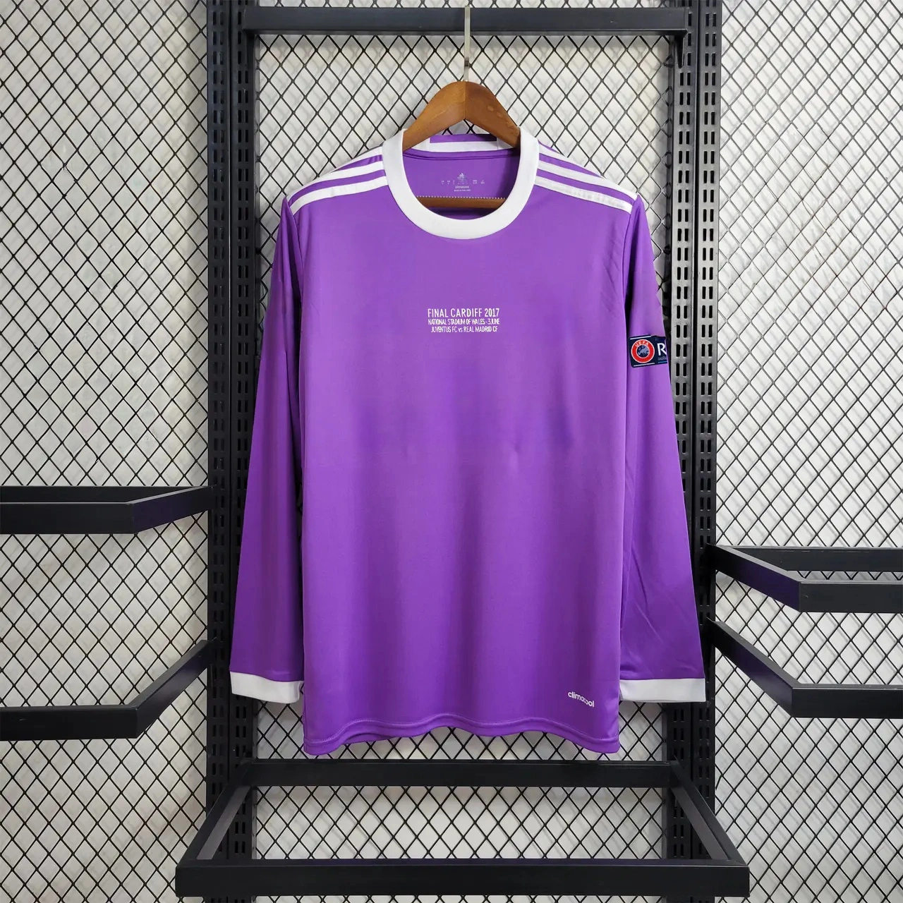 Retro Real Madrid 16-17 Away Long Sleeve Jersey - Champions League Final Version-CKK-1