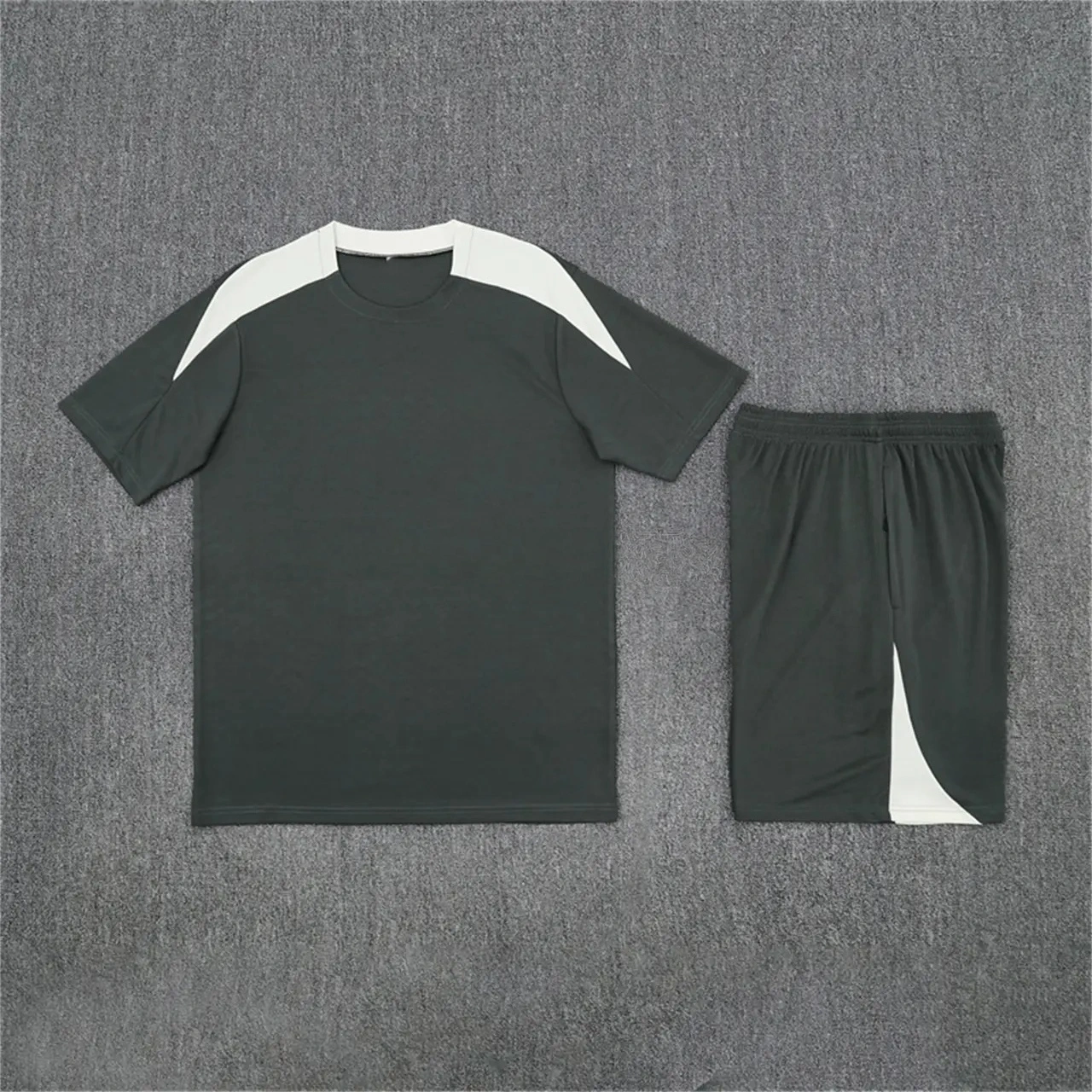 C.H.E.L.S.E.A 25-26 Kids Short-Sleeve Training Set - Army Green Top & Army Green Shorts-CKK-1