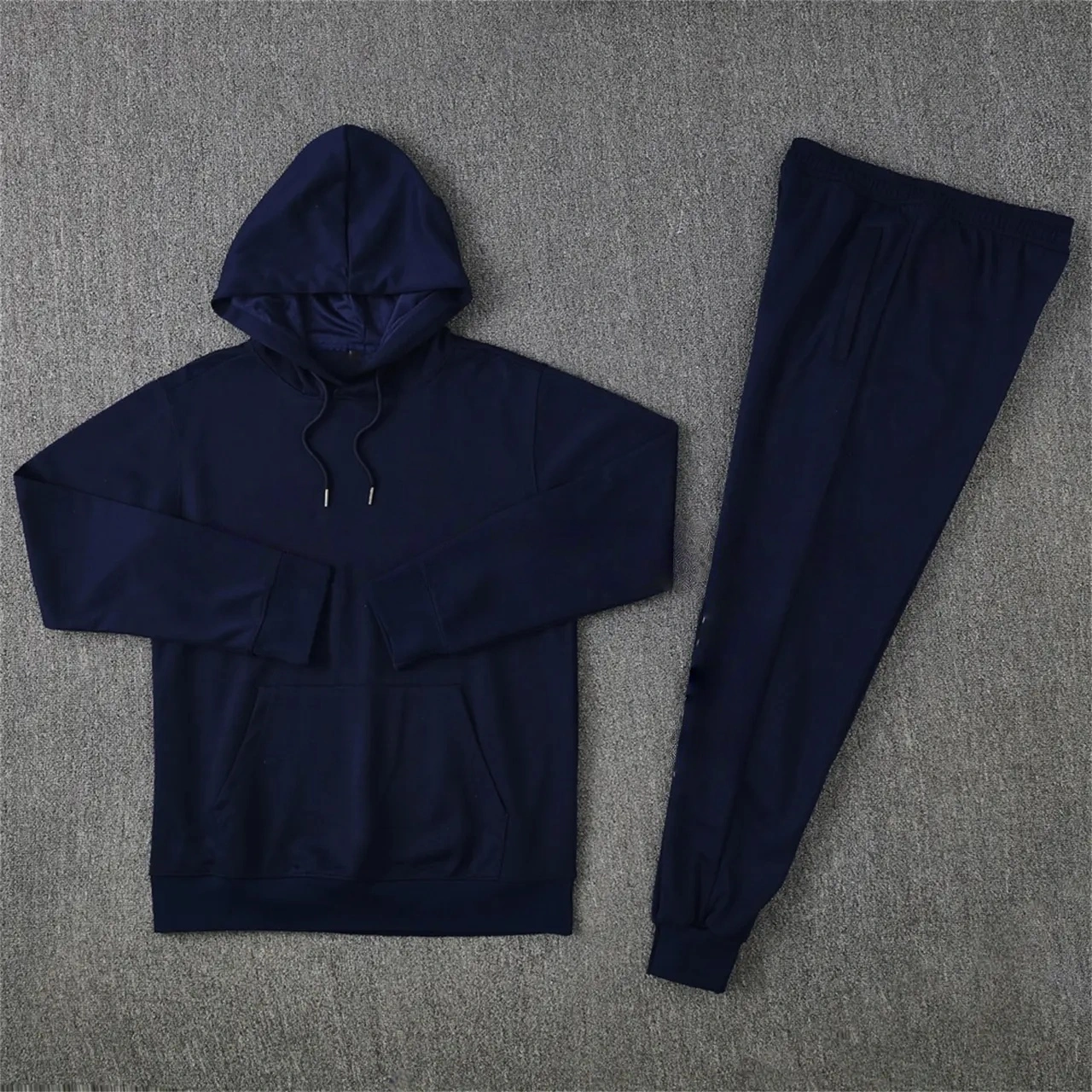 Real Madrid 25-26 Originals Varsity Hoodie Set - Deep Blue Hoodie and Pants-CKK-1