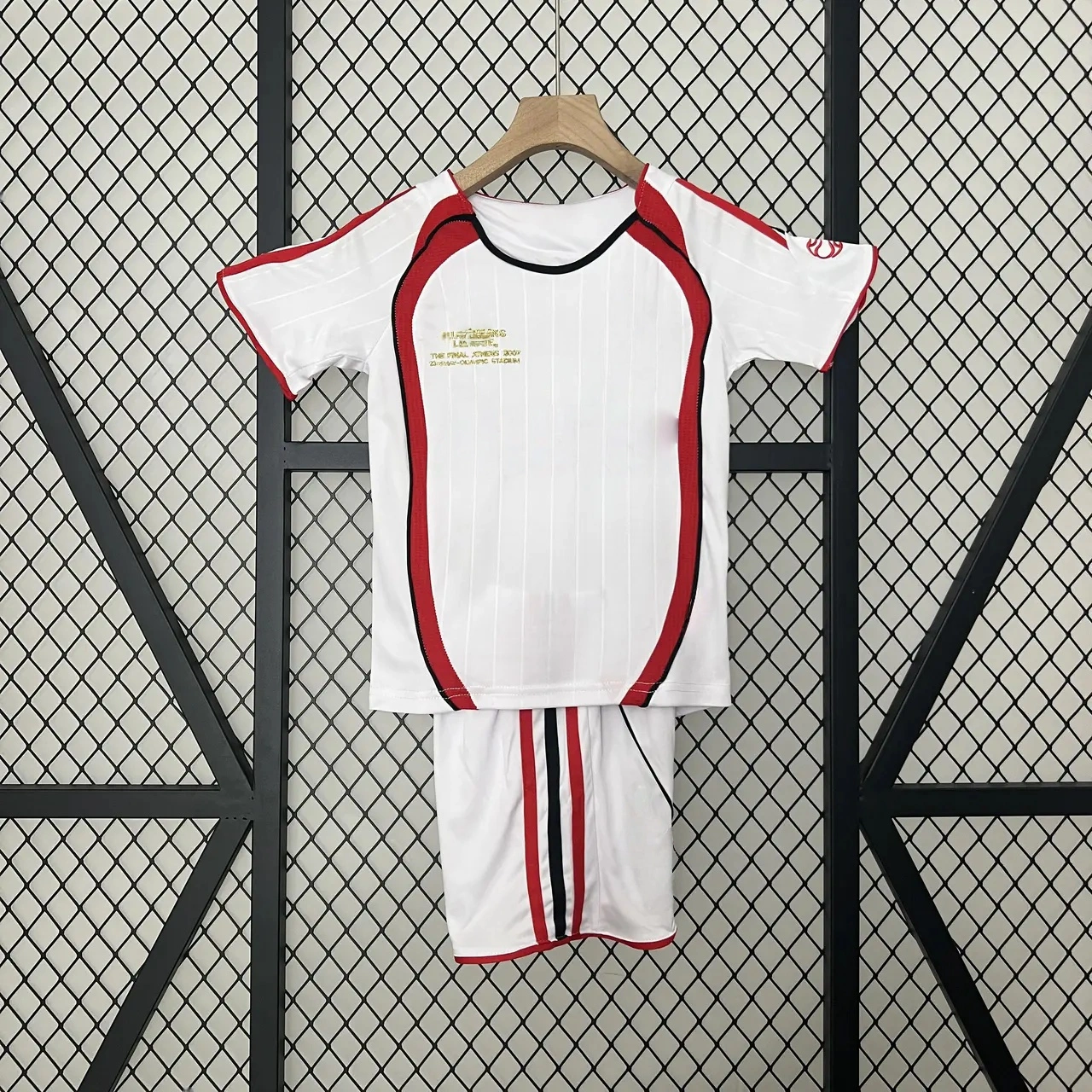 Retro AC Milan 2006-07 Away Stadium Kids Kit - Champions League Final-CKK-1
