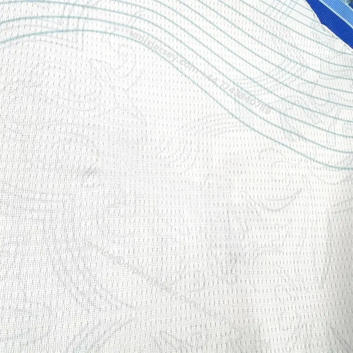 Portugal 2026 Bright White With Sky Blue Waves Special Jersey   Fans Version