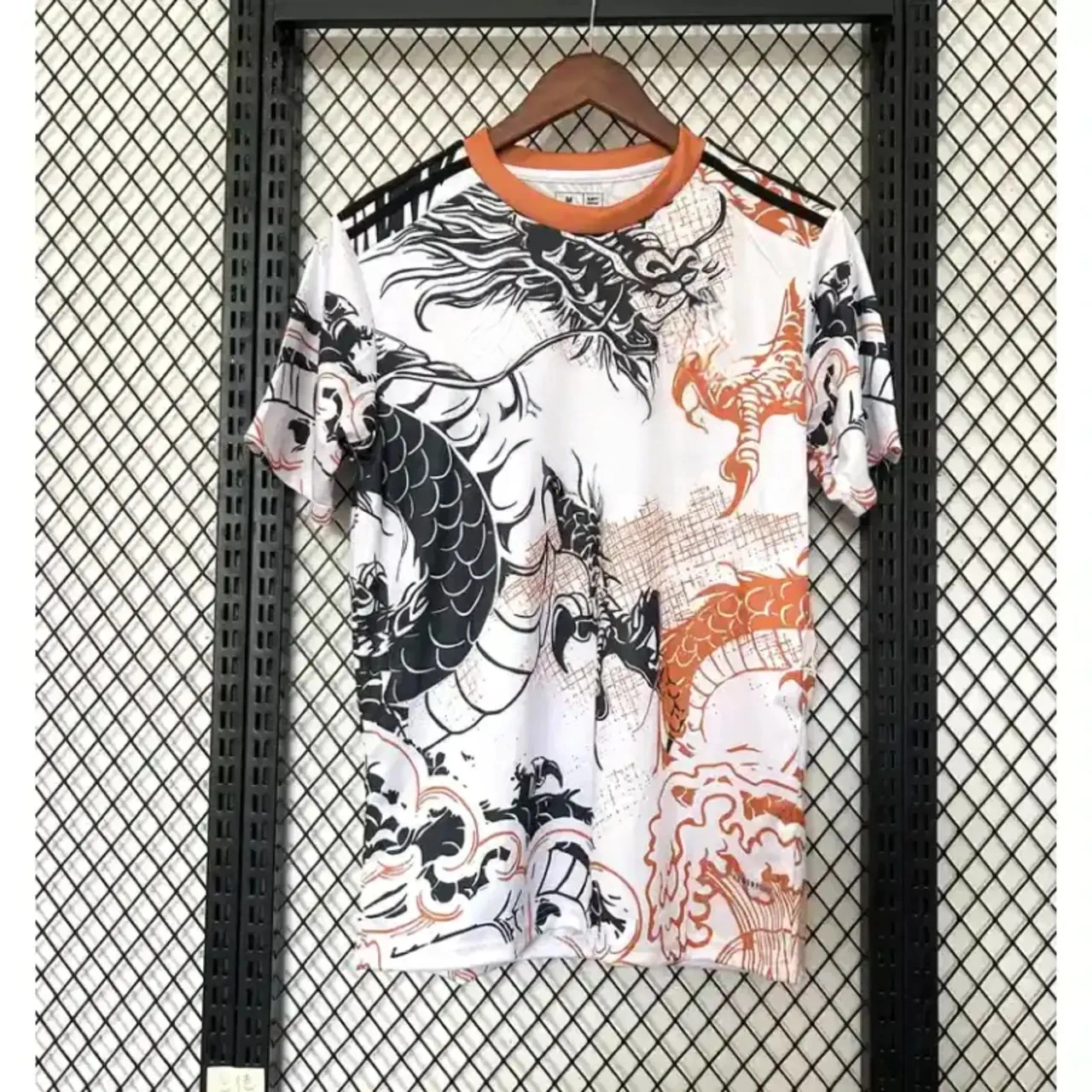 Real Madrid 25-26 Black Dragon Orange Dragon White Special Edition Jersey - Fans Version-CKK-1
