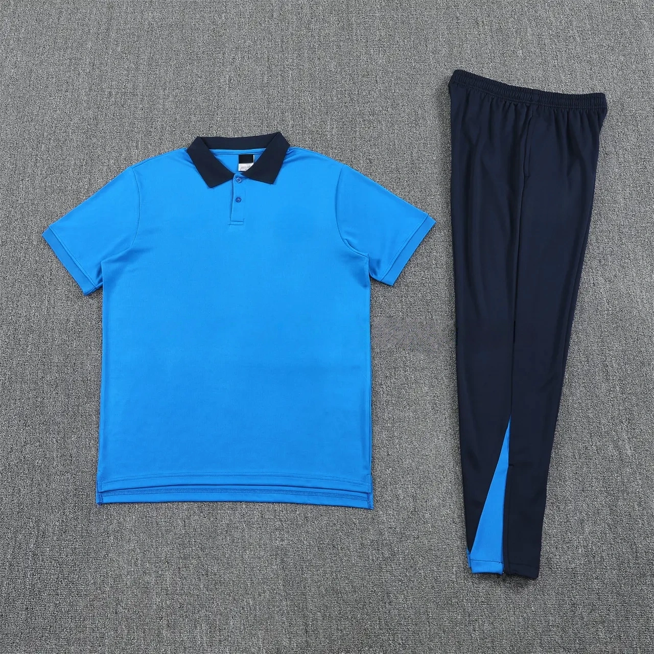 C.H.E.L.S.E.A 25-26 POLO Short-Sleeve Training Set - Blue Top and Deep Blue Pants-CKK-1