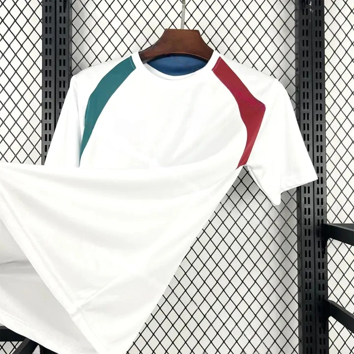 Portugal 2026 Pre-Match White With Red And Green Jersey   Fans Version