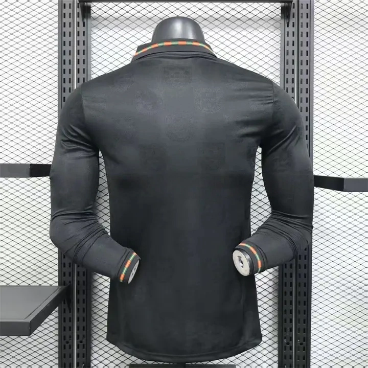 Portugal 2026 Away Black Long Sleeves Jersey Player Version