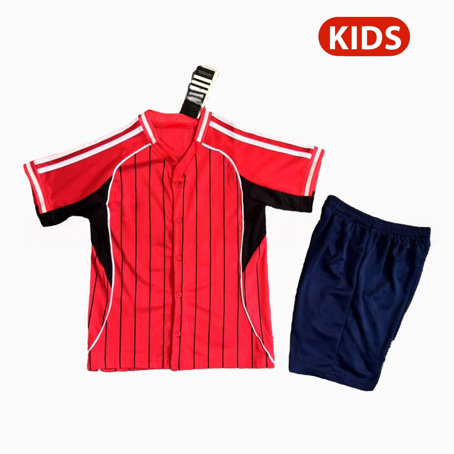 Manchester United 25-26 Kids Baseball Kit Front View